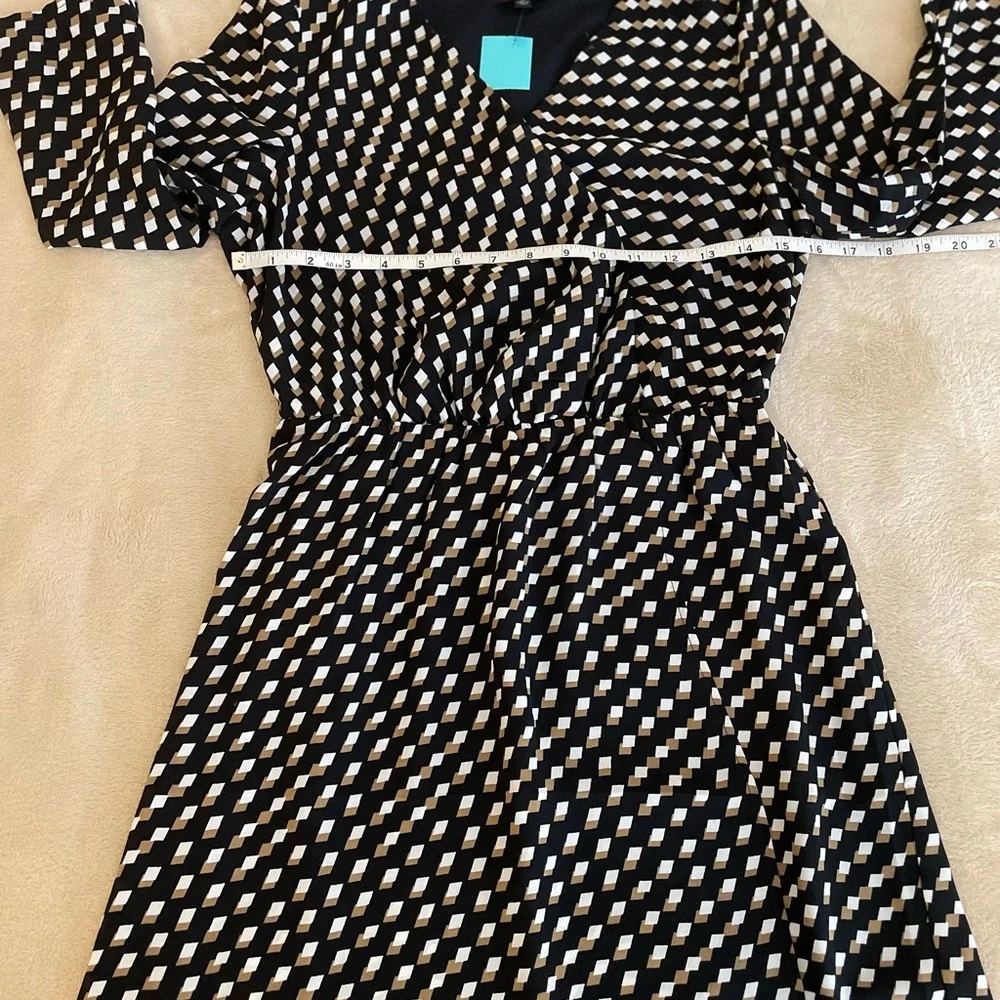 The Limited Geometric A-Line 3/4 Sleeve Women’s Dress - Size XS - Picture 10 of 12